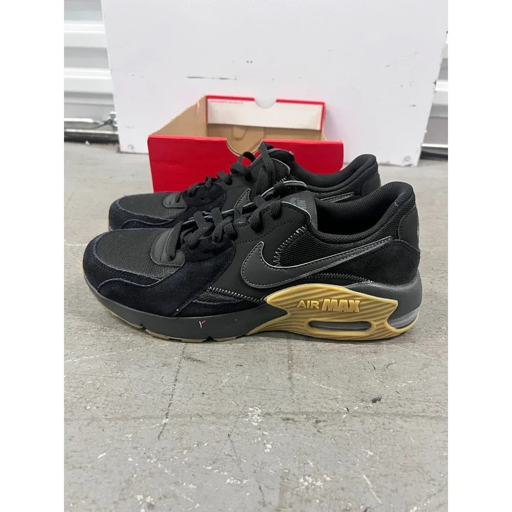 Nike Air Max Excee HV0928-010‎ Sneakers Mens 10.5D Black Gum Suede Running Shoes